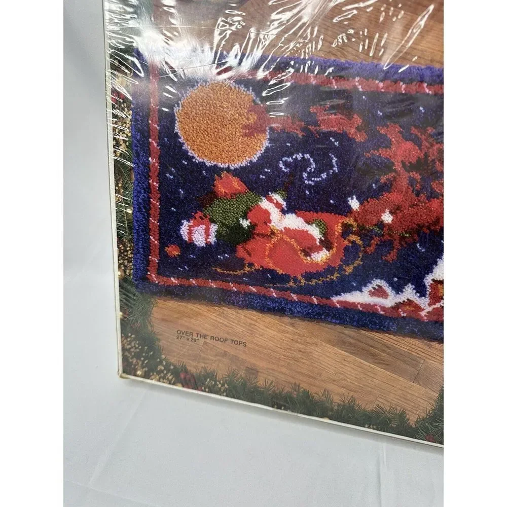 Bucilla 13800 Over The‎ Roof Tops Latch Kit  27x20 Rug Christmas Wall Hang